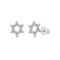 Diamond Star of David Studs - 1